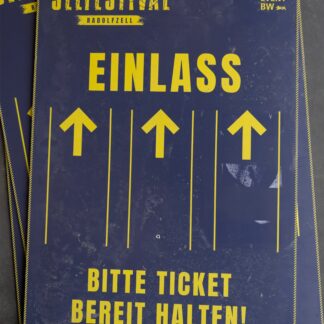 Schild A1; SFR; Rollipodest + VIP, ; Hochformat