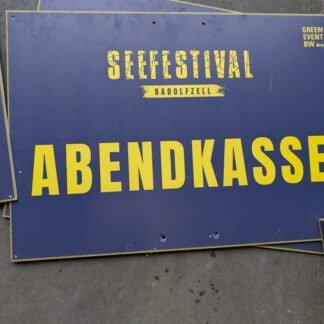 Schild A1; Stadtgarten; Fußweg SG, blanco; Hochformat