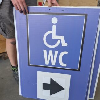 Schild A1; WC; Urinale, ; Hochformat